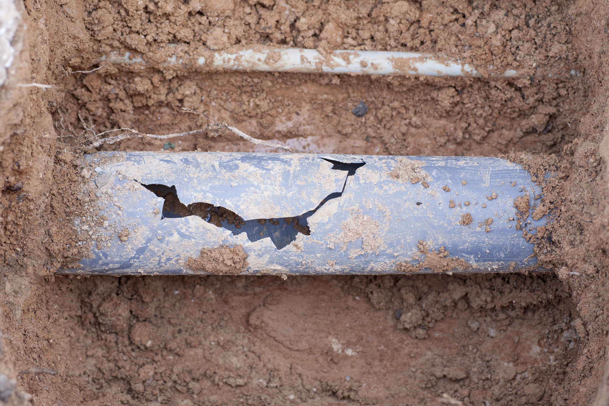 sewer line cracked